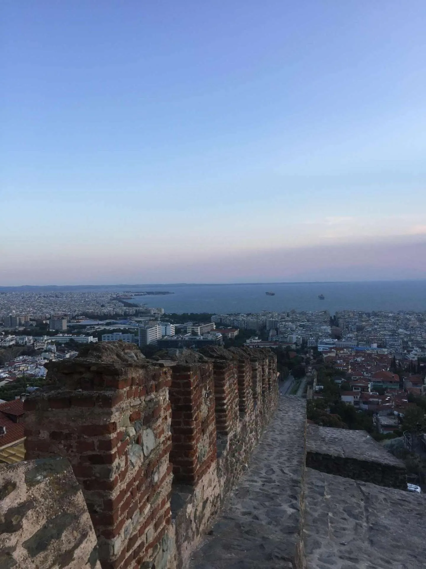 View from Thessaloniki's Byzantine walls